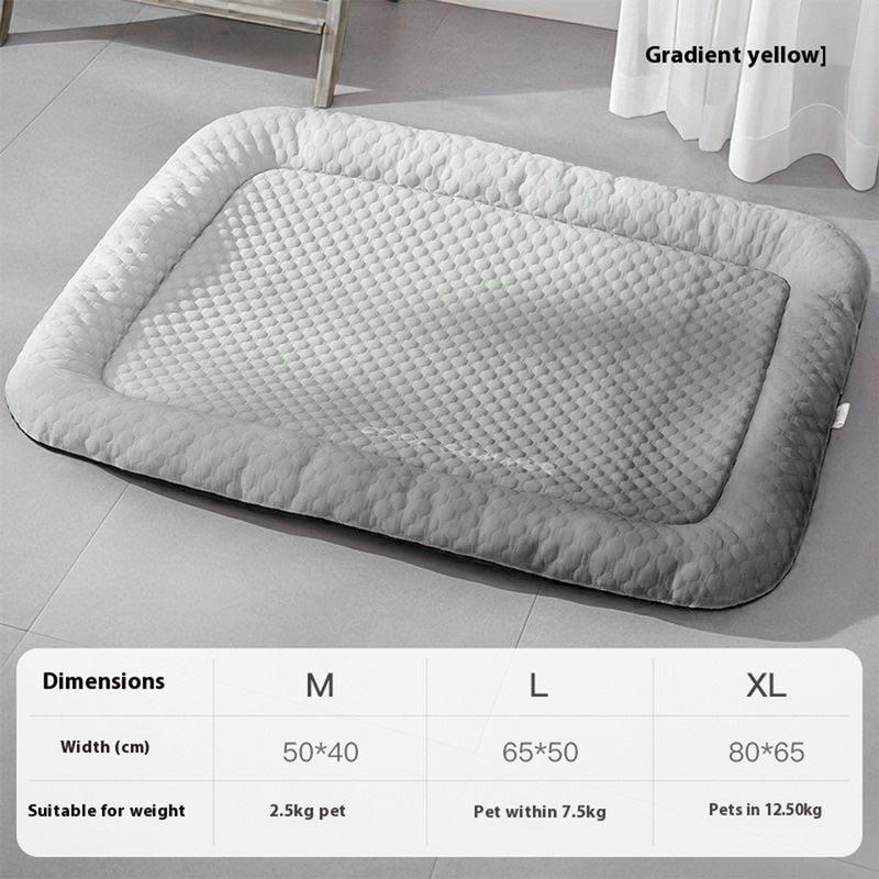 ⏳ NUR HEUTE: SALE FÜR NUR 9,99 £!! ❄️ Pawchill™ 🇬🇧 Kühlmatte für Hunde & Katzen 🐾 Natürlich kühlende Eisseidenmatte • Atmungsaktiv, waschbar & weich 🌿 Für Böden, Sofas & Autofahrten • Verschiedene Größen • Farbverlauf ☀️🐶🐱