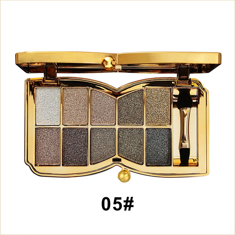 ✨NEUJAHRSANGEBOT🤩10-Farben-Glitzer-Schimmer-Lidschattenpalette