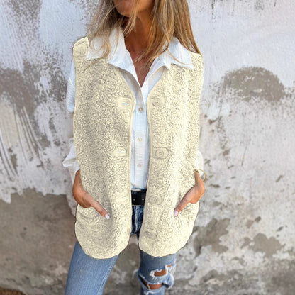 🎁 Christmas Sale 49% OFF 🔥Women's Fall Button Down Short Warm Vest