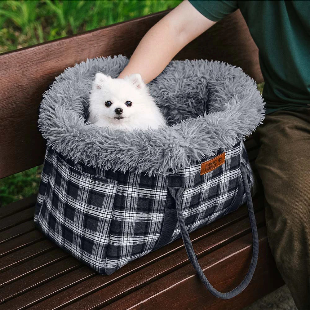 2 in 1 Large All-Season Pet Carrier and Dog Sleeping Bag - Voyager's Plaid