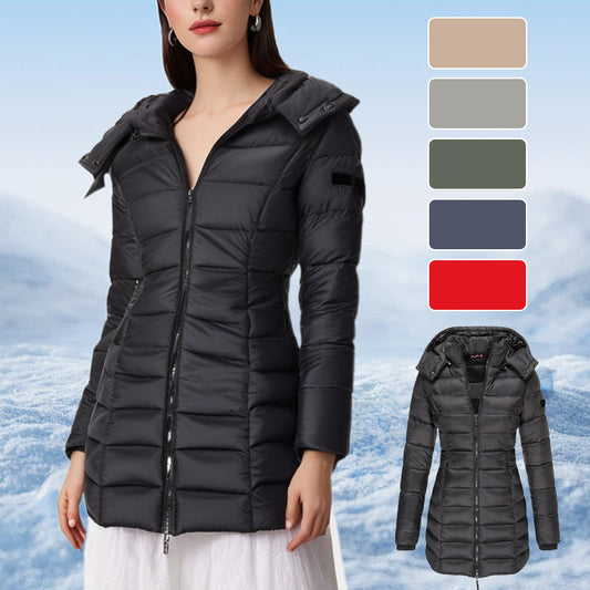 🍂Herbst-Angebote🍂Mittellange Damen-Steppjacke