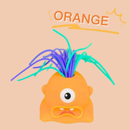 👾 JETZT 50% RABATT! 🧸 Haarziehendes Monster-Stressspielzeug – Dehnbares sensorisches Fidget-Tool für Angstlinderung & Konzentration, sicher für Kinder/Erwachsene 🎯✨