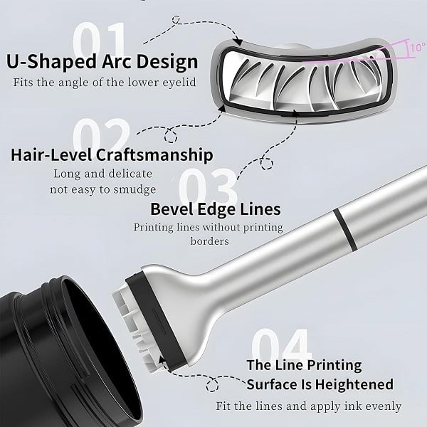 💥Jahresendaktion🔥2 kaufen, 1 gratis erhalten🔥2-in-1-Set aus Eyeliner und Stempel für die unteren Wimpern