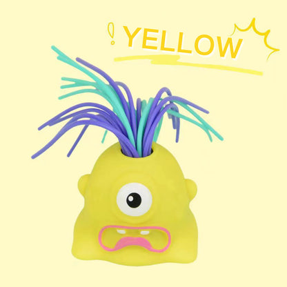 👾 JETZT 50% RABATT! 🧸 Haarziehendes Monster-Stressspielzeug – Dehnbares sensorisches Fidget-Tool für Angstlinderung & Konzentration, sicher für Kinder/Erwachsene 🎯✨