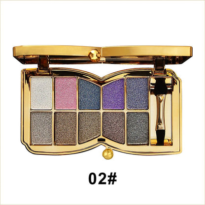 ✨NEUJAHRSANGEBOT🤩10-Farben-Glitzer-Schimmer-Lidschattenpalette