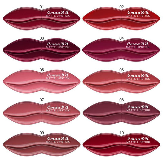 💄LETZTER TAG DES SALES – JEDER NUR 2,39 £!!💝Lippenförmiger, langanhaltender, wasserfester Lippenstift