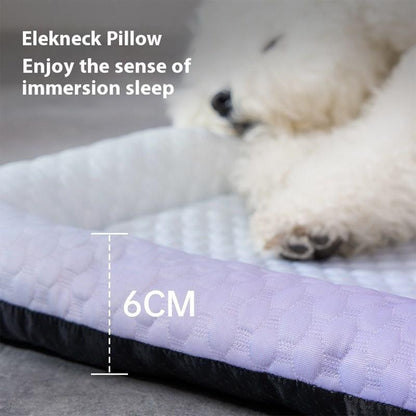 ⏳ NUR HEUTE: SALE FÜR NUR 9,99 £!! ❄️ Pawchill™ 🇬🇧 Kühlmatte für Hunde & Katzen 🐾  Natürlich kühlende Eisseidenmatte • Atmungsaktiv, waschbar & weich 🌿  Für Böden, Sofas & Autofahrten • Verschiedene Größen • Farbverlauf ☀️🐶🐱