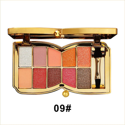 ✨NEUJAHRSANGEBOT🤩10-Farben-Glitzer-Schimmer-Lidschattenpalette