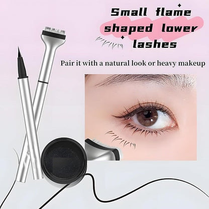 💥Jahresendaktion🔥2 kaufen, 1 gratis erhalten🔥2-in-1-Set aus Eyeliner und Stempel für die unteren Wimpern