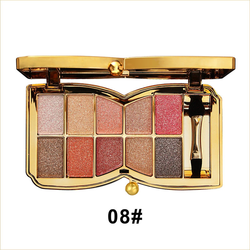 ✨NEUJAHRSANGEBOT🤩10-Farben-Glitzer-Schimmer-Lidschattenpalette