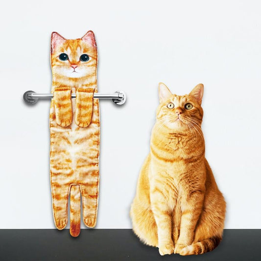 🎁 Christmas Sale 50% OFF🎅 Funny Cat Hand Towels🐱