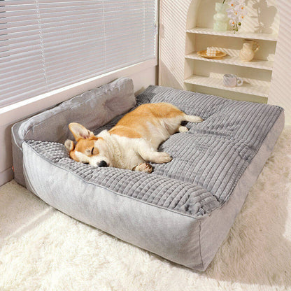 Verdicktes, waschbares Katzen- und Hundebett für alle Jahreszeiten