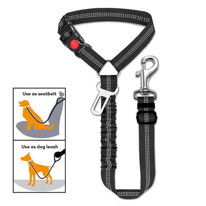 Hunde-Autosicherheitsgurt für Fahrzeugkopfstütze