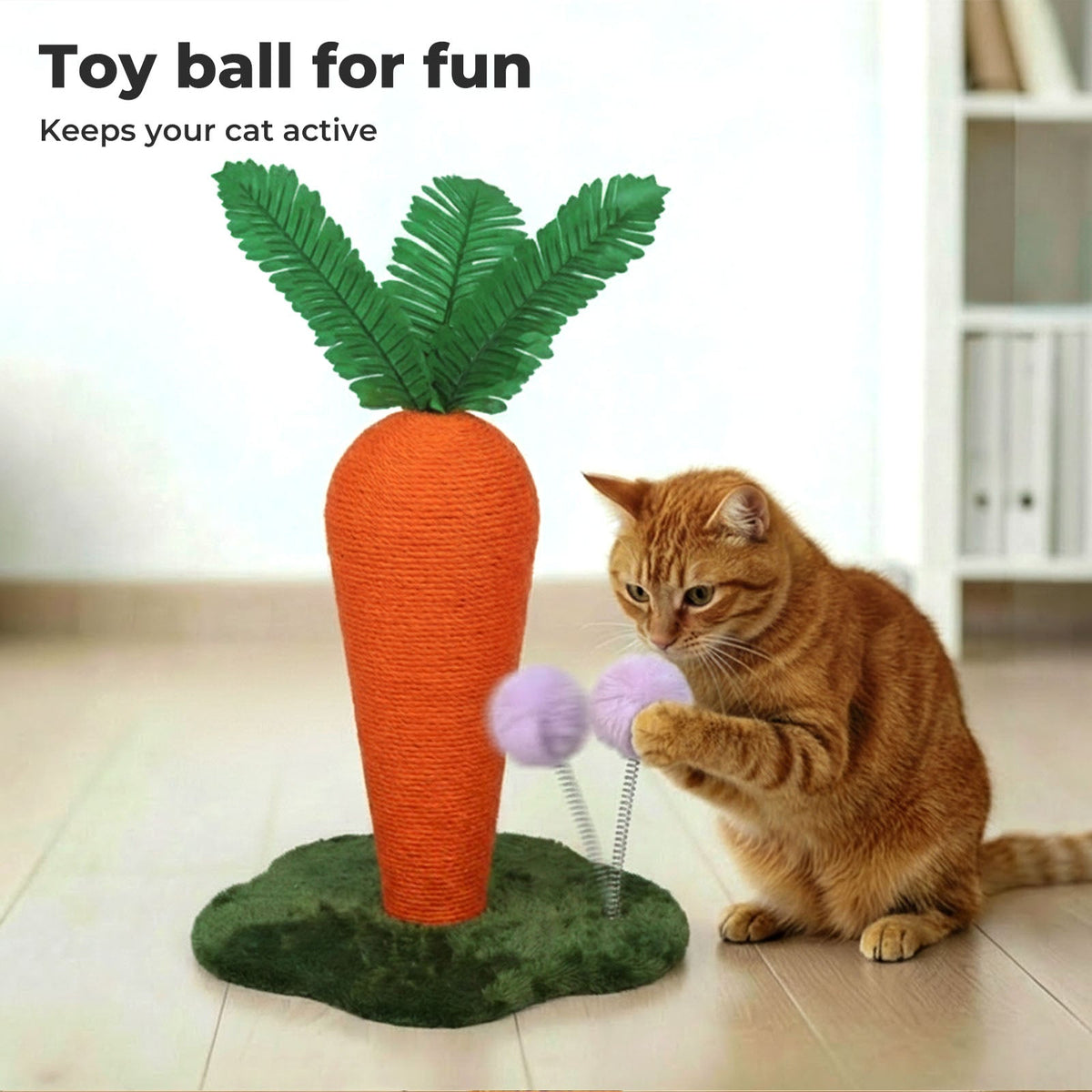 Cat Scratching Post Cute Carrot Scratching Post Pet Supplies Entertainment
