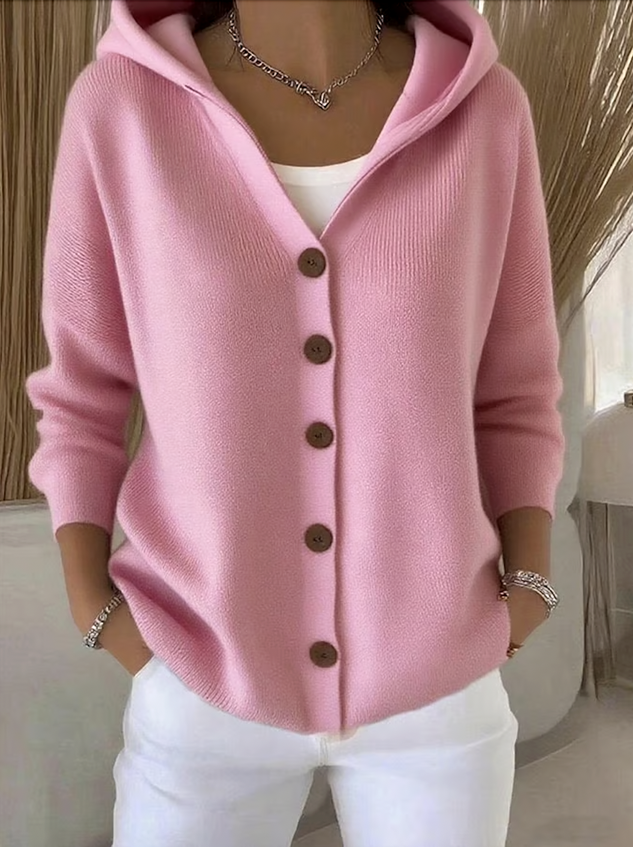 🔥LAST DAY SALE 50% OFF🔥Women Cotton Plain Long Sleeve Comfy Casual Cardigan