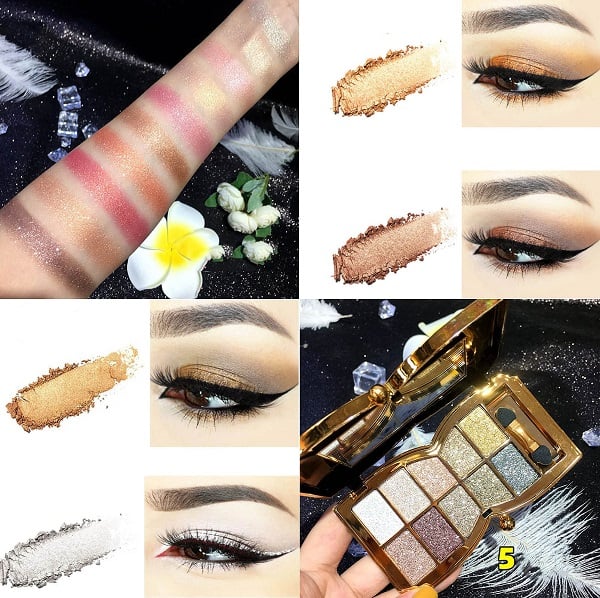 ✨NEUJAHRSANGEBOT🤩10-Farben-Glitzer-Schimmer-Lidschattenpalette