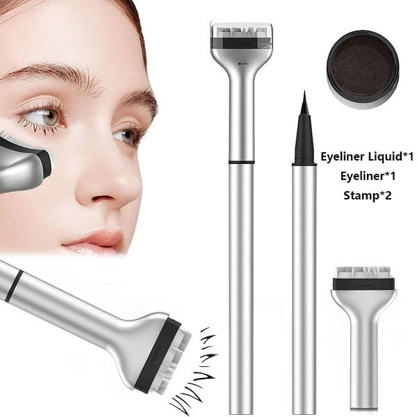 💥Jahresendaktion🔥2 kaufen, 1 gratis erhalten🔥2-in-1-Set aus Eyeliner und Stempel für die unteren Wimpern