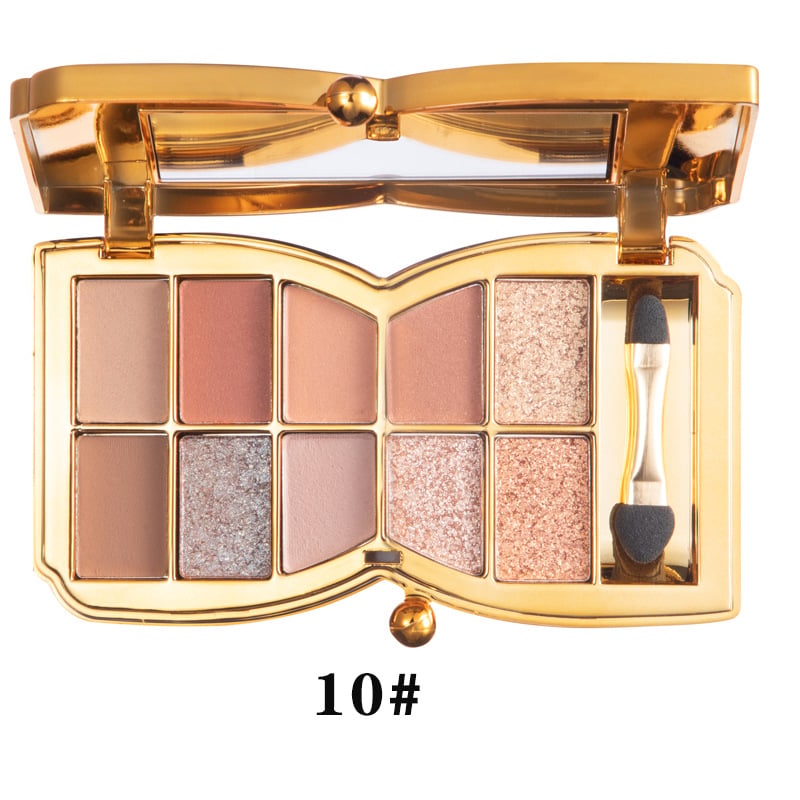 ✨NEUJAHRSANGEBOT🤩10-Farben-Glitzer-Schimmer-Lidschattenpalette