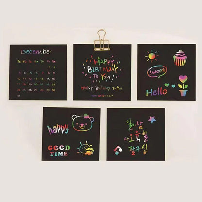 Kaufe 2, erhalte 10 % Rabatt & kostenlosen Versand🔥Kreatives Regenbogen-Kratzpapier-Kunstset