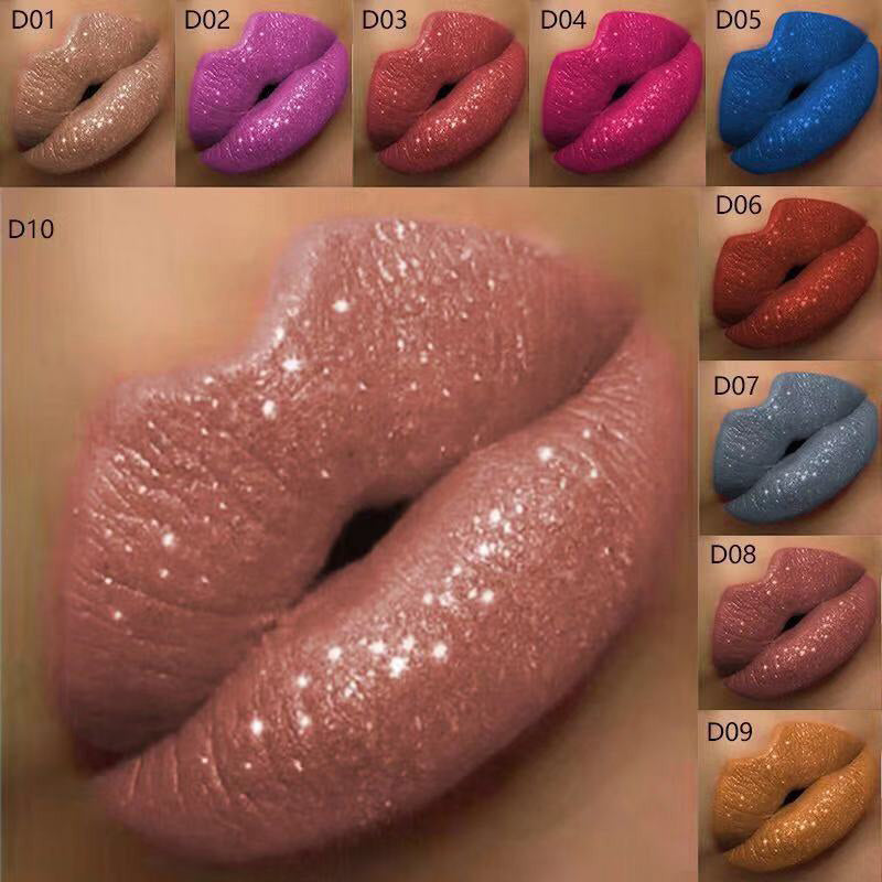 Metallic-Flüssig-Diamant-Glitzer-Lipstick