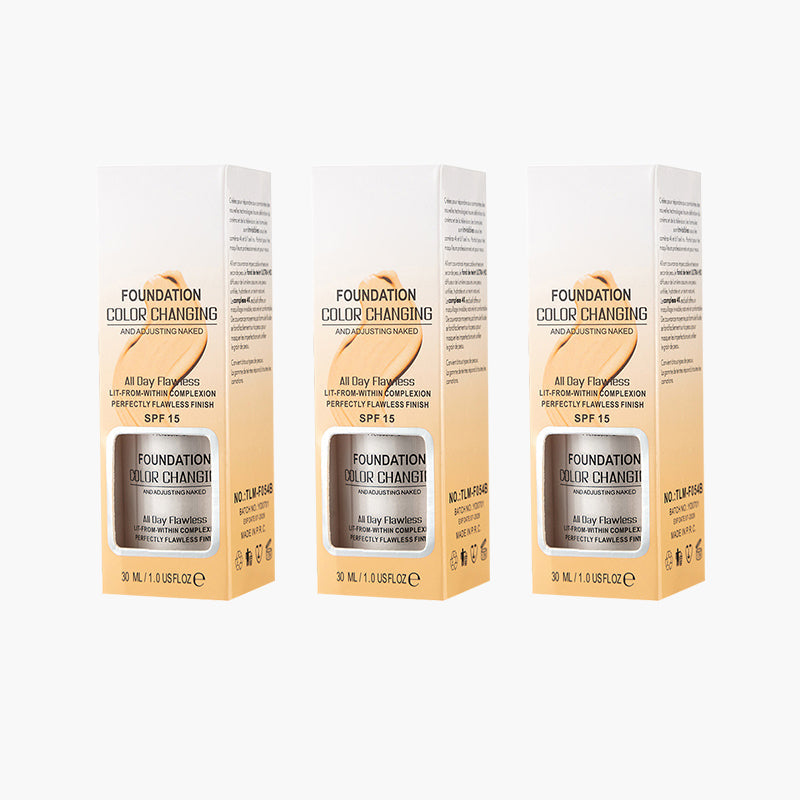 🔥Mega-Angebot – 60 % Rabatt🎉Langanhaltende, feuchtigkeitsspendende Foundation mit Farbveränderung