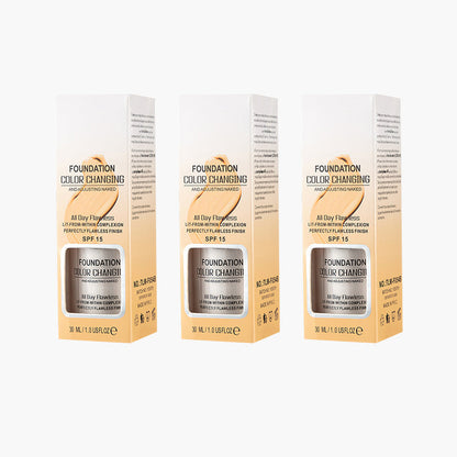 🔥Mega-Angebot – 60 % Rabatt🎉Langanhaltende, feuchtigkeitsspendende Foundation mit Farbveränderung