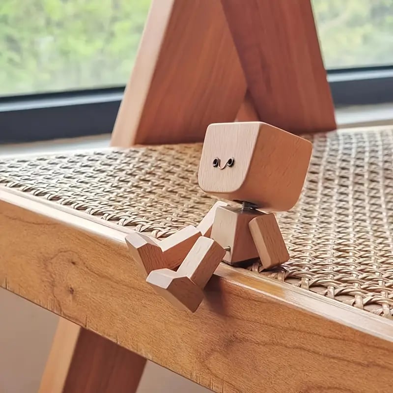 🔥 LETZTER TAG DER AKTION - 50% RABATT 🔥Bezaubernde kleine Holzfigur, die wackelt
