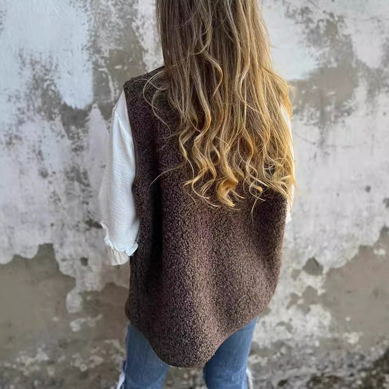 🎁 Christmas Sale 49% OFF 🔥Women's Fall Button Down Short Warm Vest