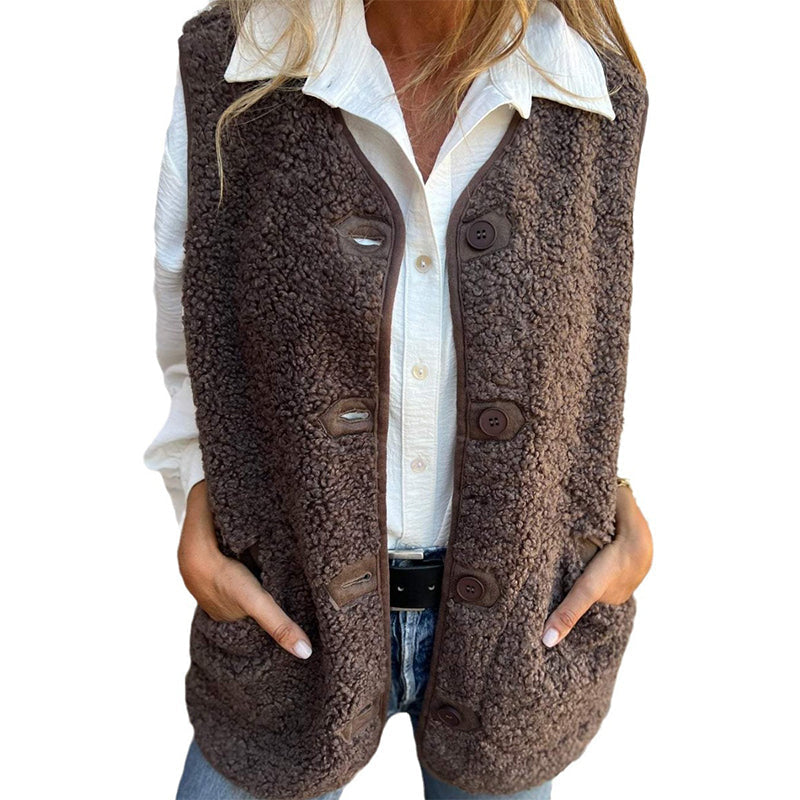 🎁 Christmas Sale 49% OFF 🔥Women's Fall Button Down Short Warm Vest