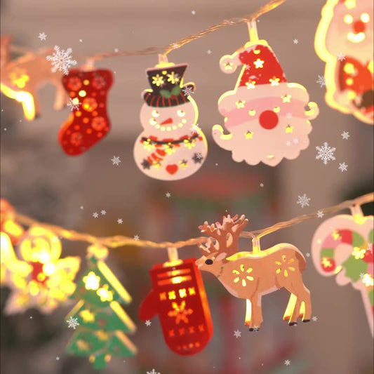 🎄Weihnachtsangebot 50% Rabatt🎅Mach dich bereit für Weihnachten:  LED-Lichterkette mit Weihnachtsmann💡