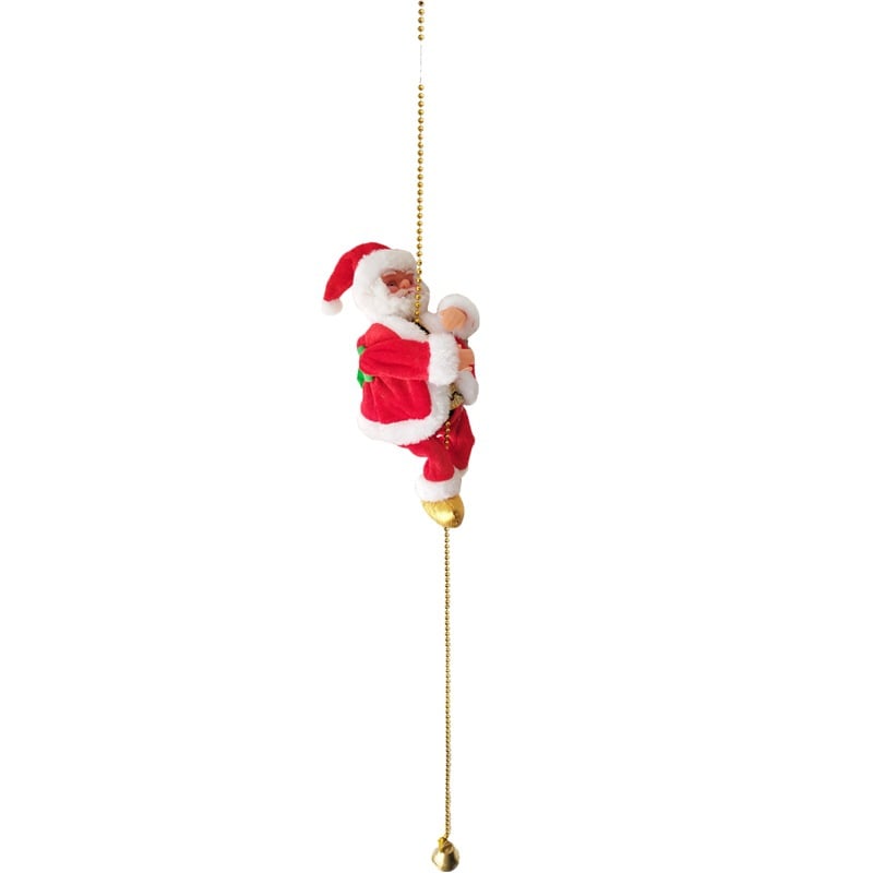 🎁Weihnachtsangebot 50 % RABATT🎅Elektrischer Kamin – musikalische Kletter-Weihnachtsmann-Spieluhr🪜