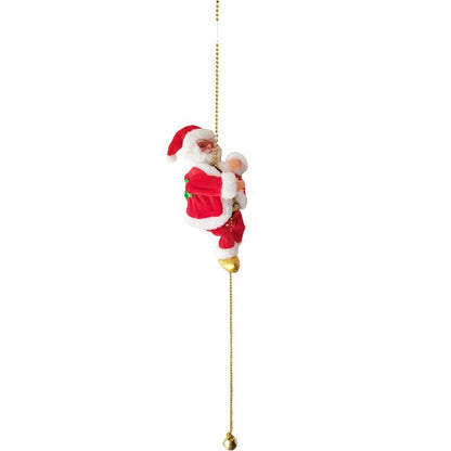 🎁Weihnachtsangebot 50 % RABATT🎅Elektrischer Kamin – musikalische Kletter-Weihnachtsmann-Spieluhr🪜