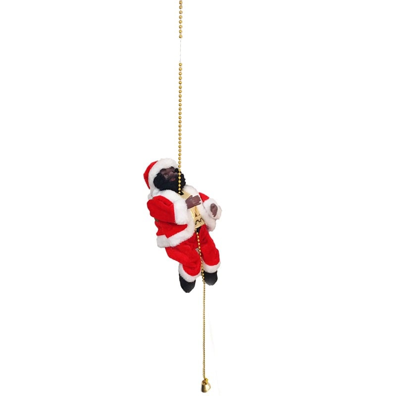 🎁Weihnachtsangebot 50 % RABATT🎅Elektrischer Kamin – musikalische Kletter-Weihnachtsmann-Spieluhr🪜
