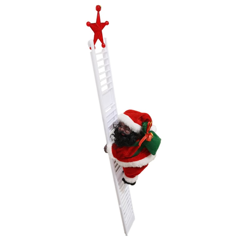 🎁Weihnachtsangebot 50 % RABATT🎅Elektrischer Kamin – musikalische Kletter-Weihnachtsmann-Spieluhr🪜