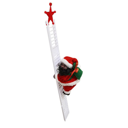 🎁Weihnachtsangebot 50 % RABATT🎅Elektrischer Kamin – musikalische Kletter-Weihnachtsmann-Spieluhr🪜