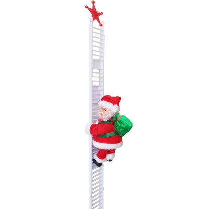 🎁Weihnachtsangebot 50 % RABATT🎅Elektrischer Kamin – musikalische Kletter-Weihnachtsmann-Spieluhr🪜