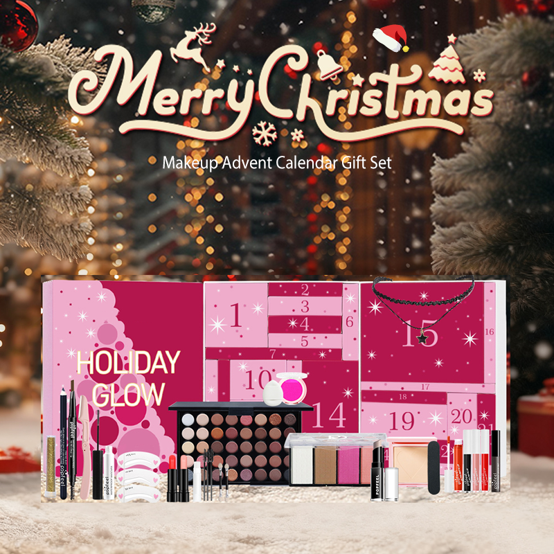 🎄 Christmas Sale: 50% Off ⛄ Makeup Advent Calendar Gift Set 💄 — All-in-one kit with 40-color eyeshadow palette & daily surprises (The perfect Christmas gift! 🎁)