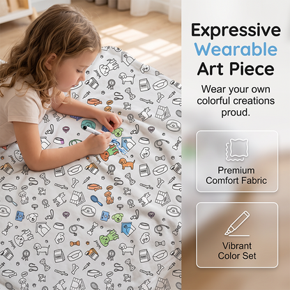🔥LETZTER TAG: 50% RABATT!!🎨✨Kreatives „Cozy Coloring“-Deckenset – DIY-Kunst & Entspannungsaktivität